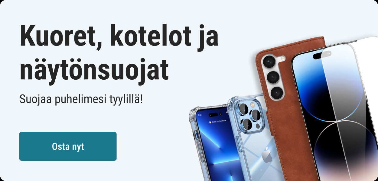 Kuoret kotelot ja näytönsuojat