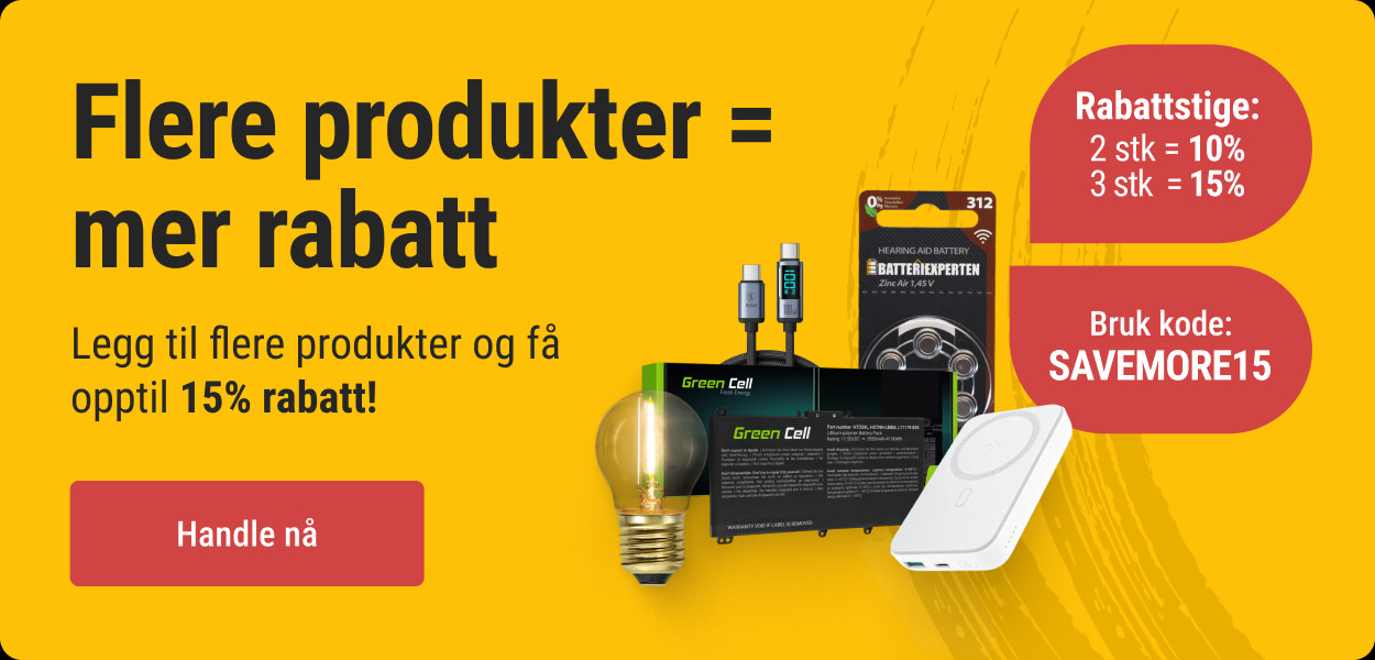 Flere produkter mer rabatt