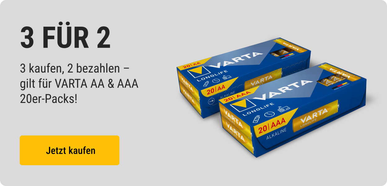 VARTA 3 für 2 