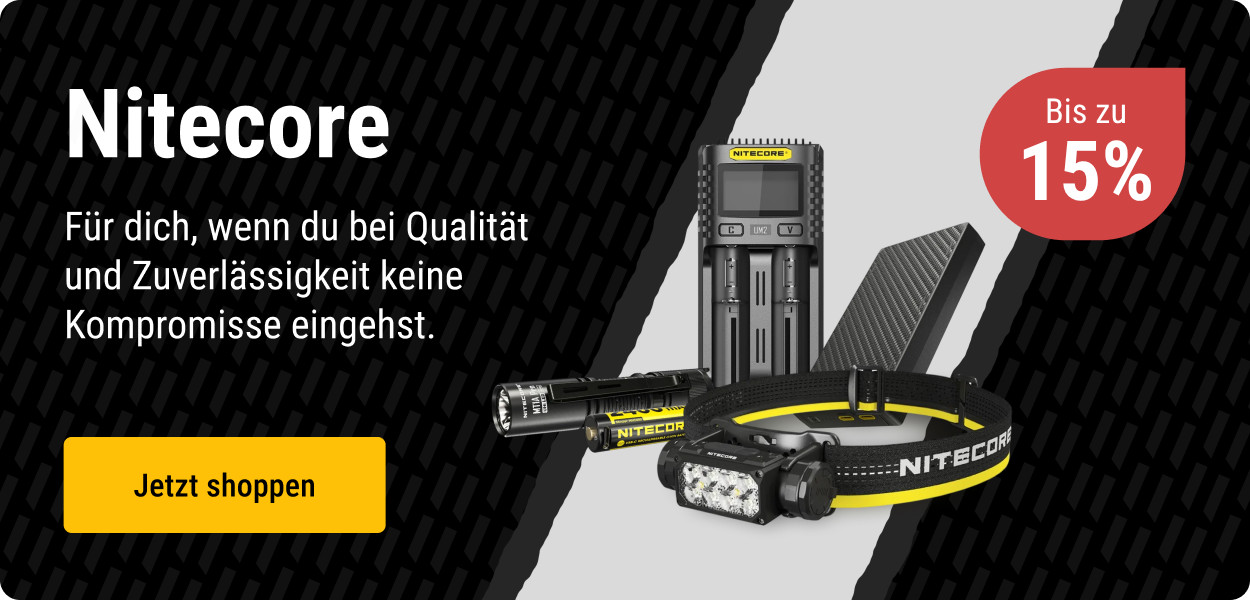 Nitecore – Bis zu 15 % Rabatt