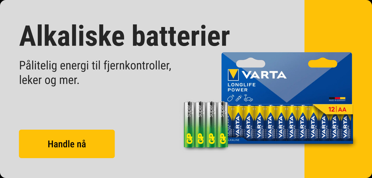 Alkaliske batterier