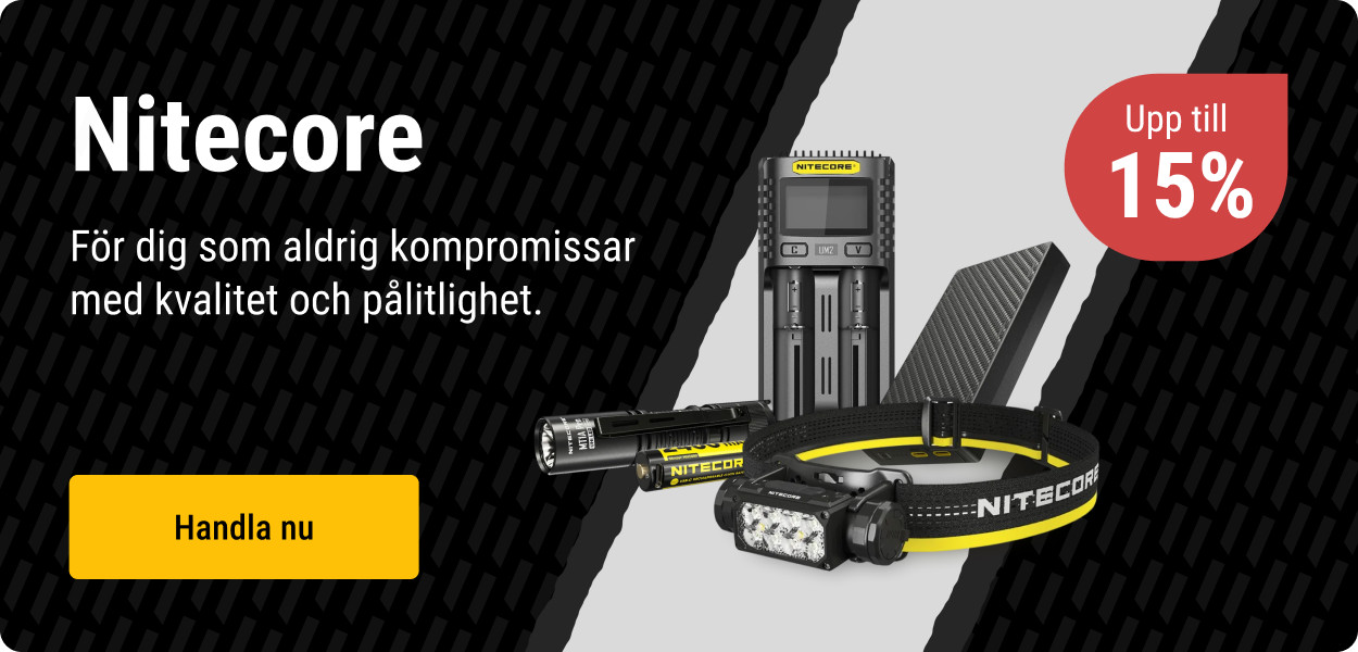 Nitecore upp till 15%