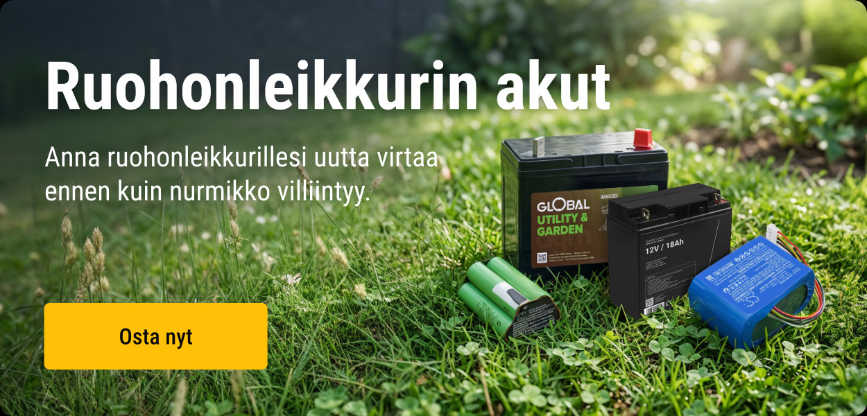 Ruohonleikkurin akut