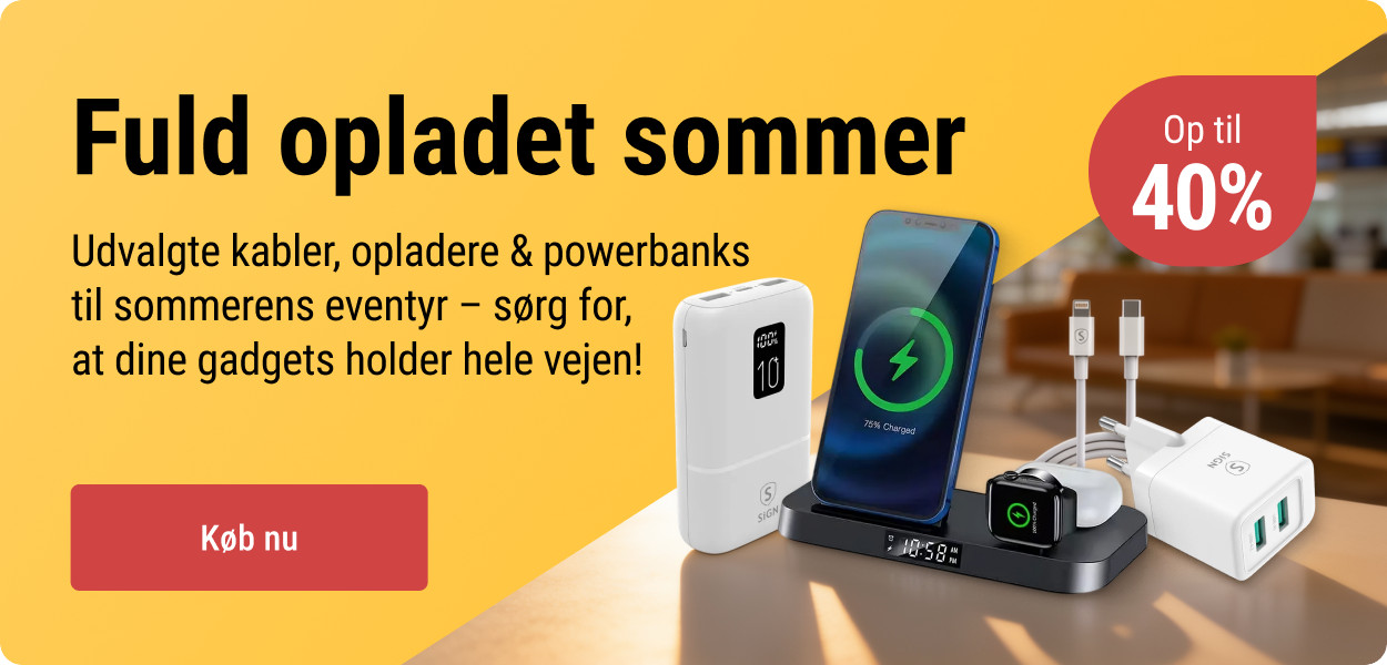 Fuldt opladet sommer – op til 40% rabat