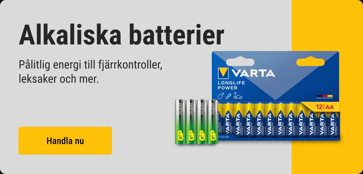 Alkaliska batterier