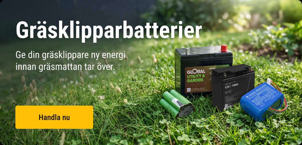 Gräsklipparbatterier