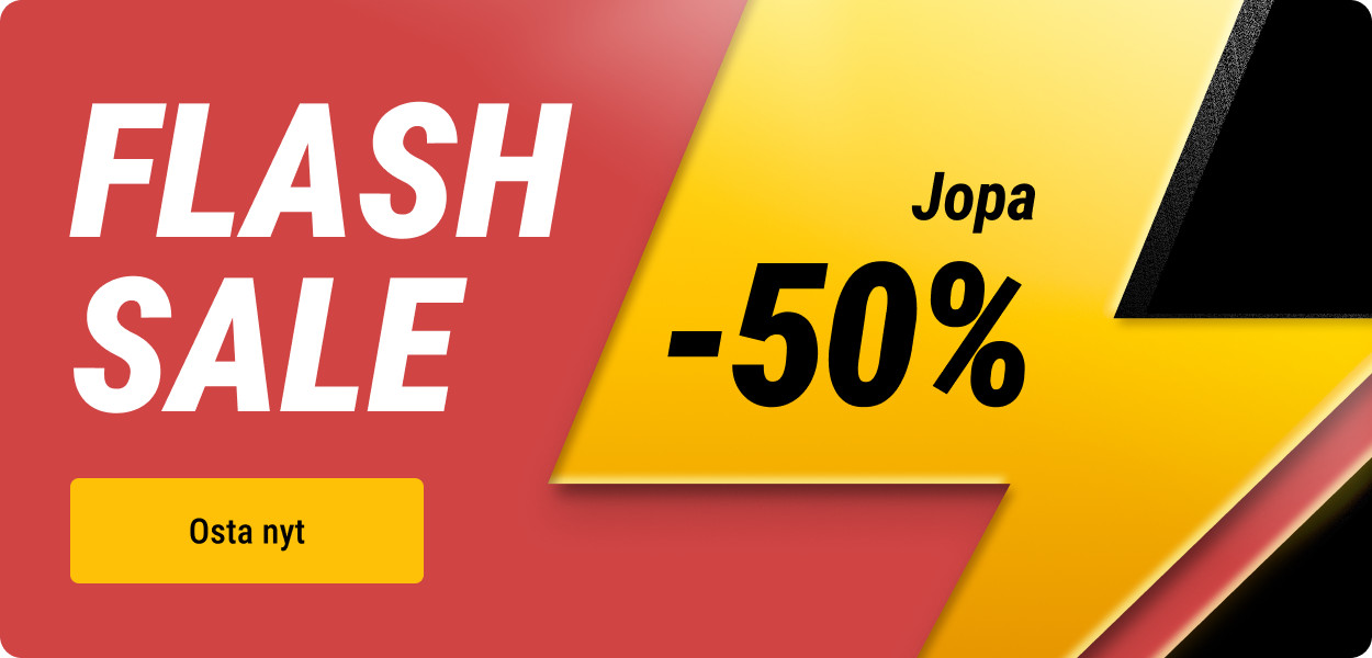 Flash Sale jopa 50% alennusta