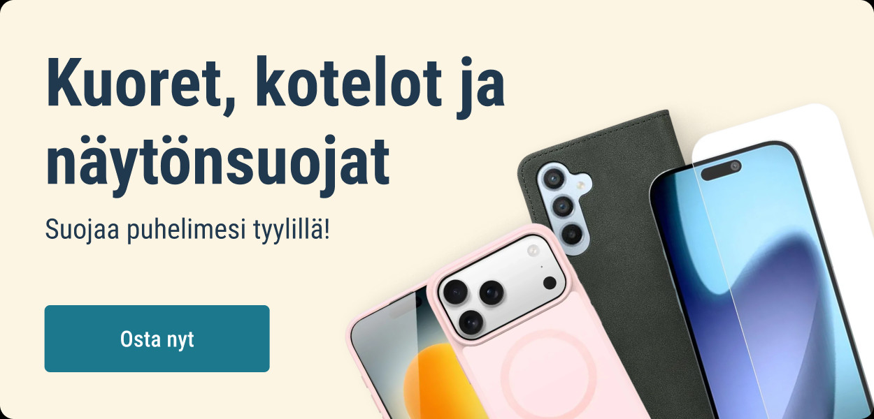 Kuoret kotelot ja näytönsuojat