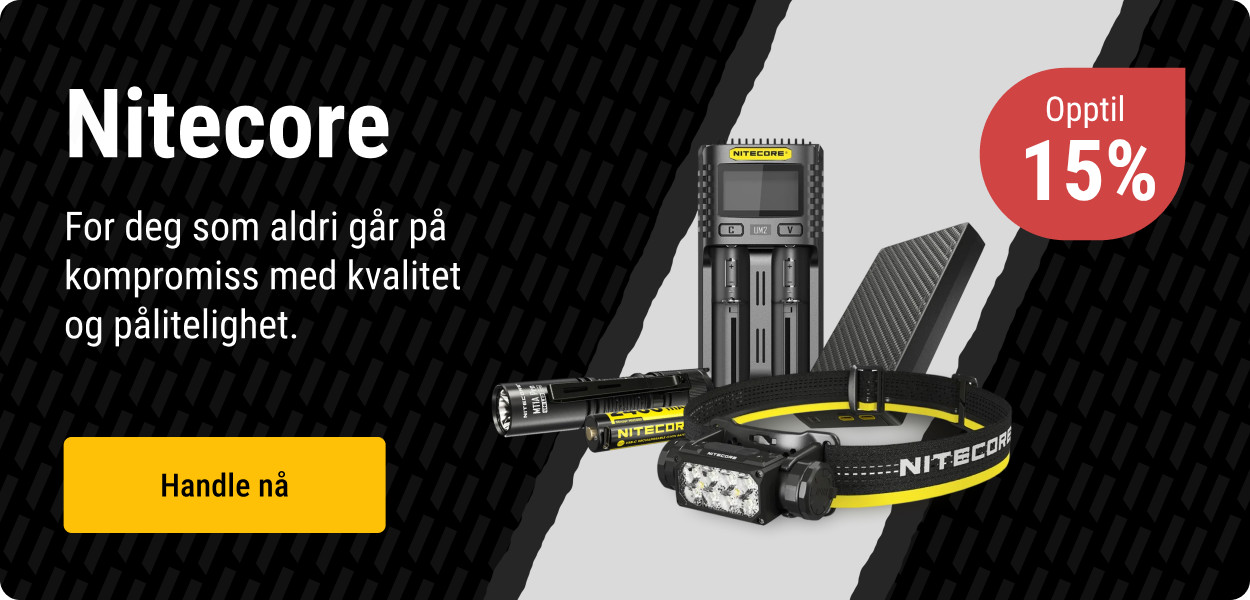 Nitecore opptil 15%