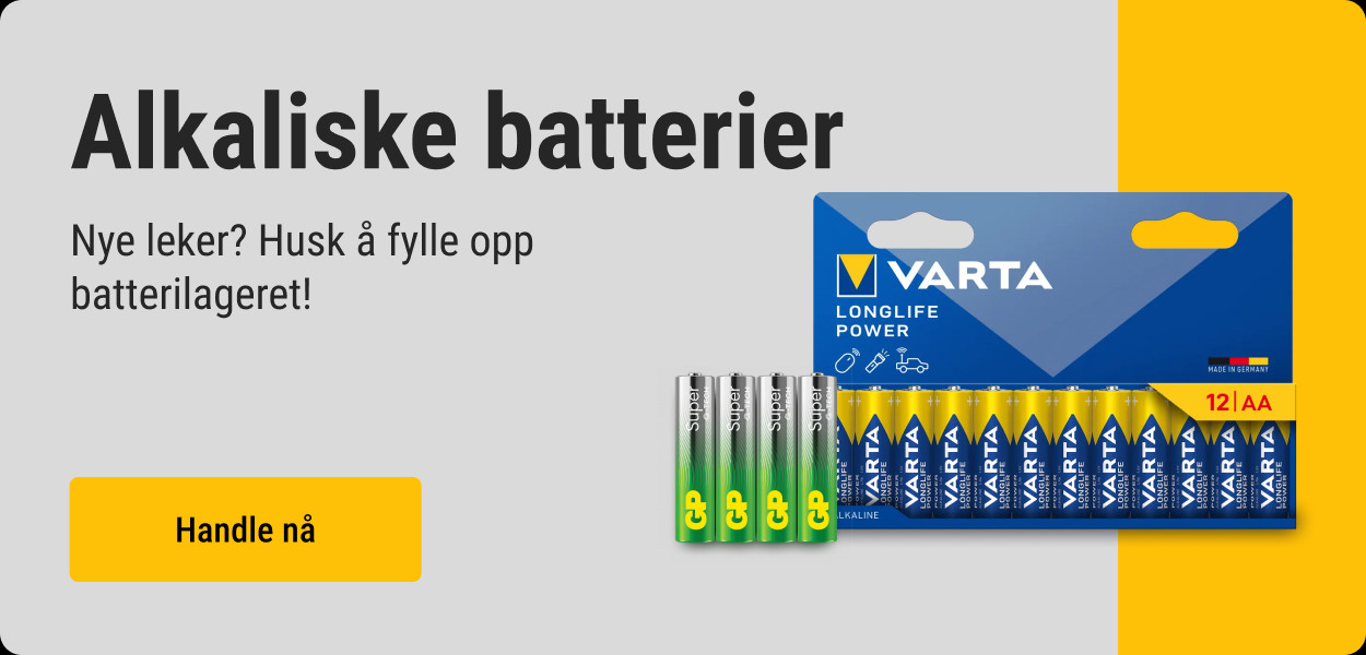 Alkaliske batterier