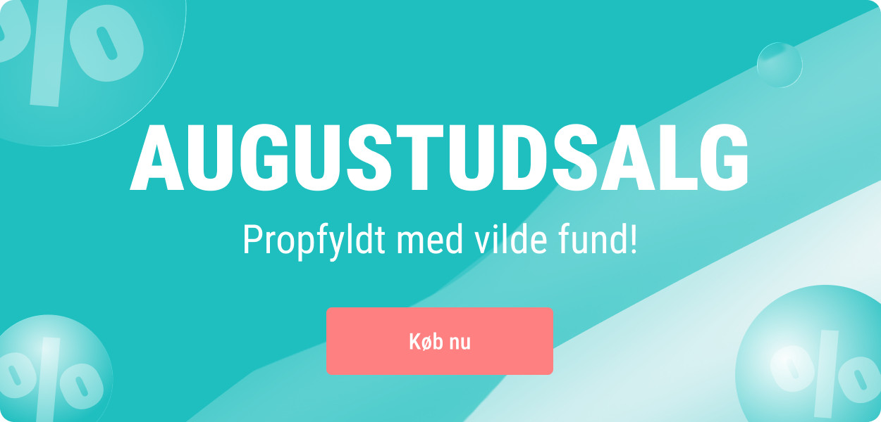 Augustudsalg – op til 70 %