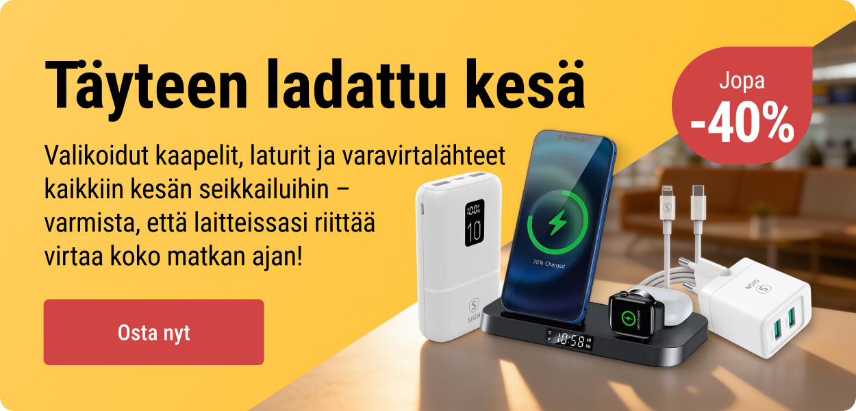 Täyteen ladattu kesä – jopa 40% alennusta