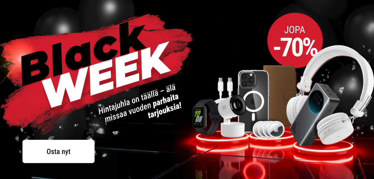 Black Week 2025 – Jopa 70 % alennusta