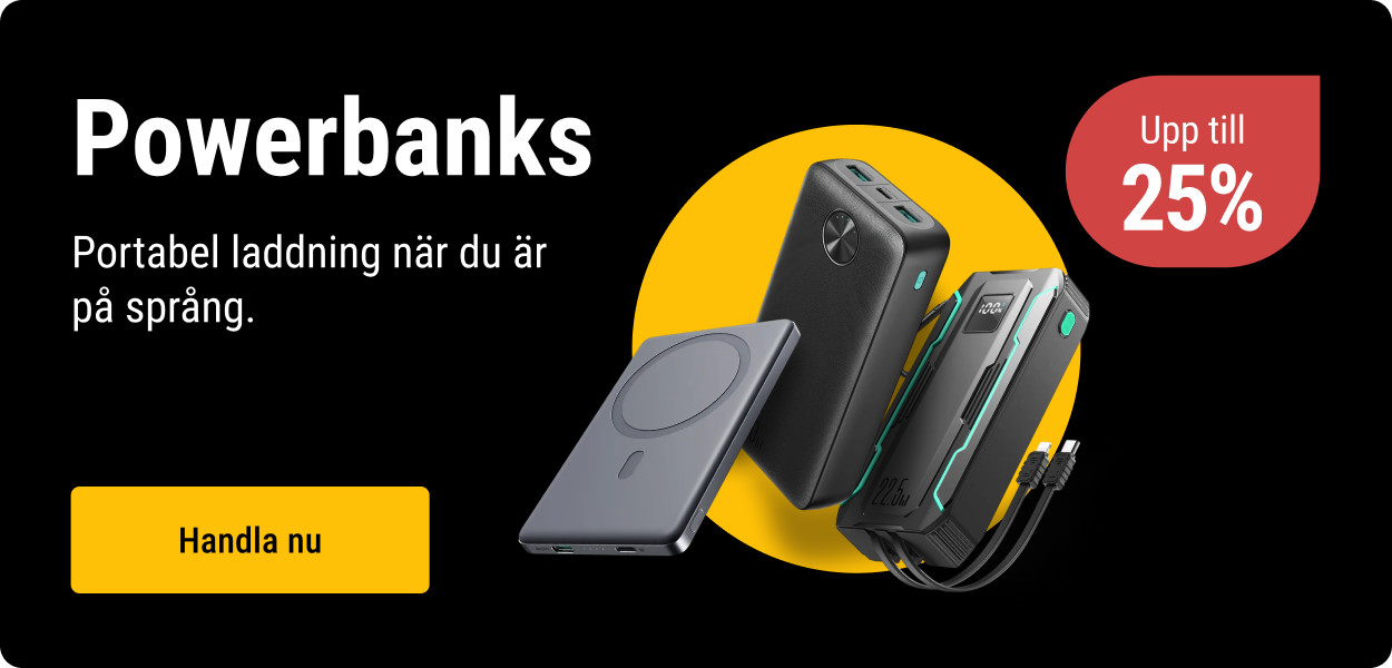 Powerbanks upp till 25%