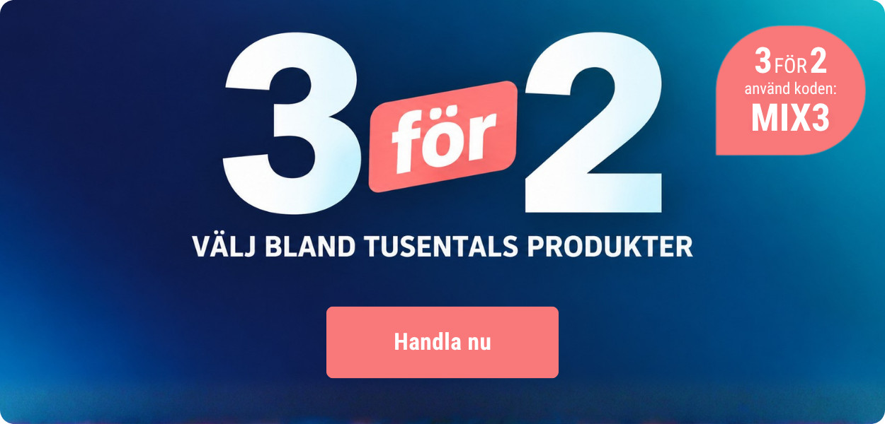 3 för 2 på tusentals produkter