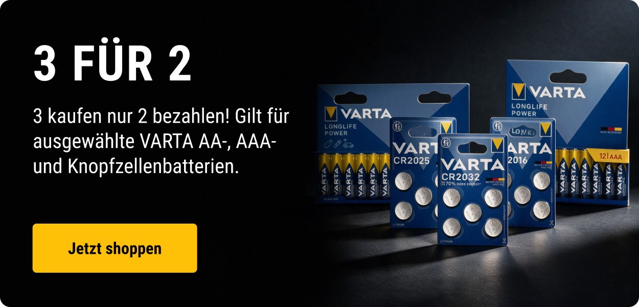 VARTA Batterien – 3 für 2