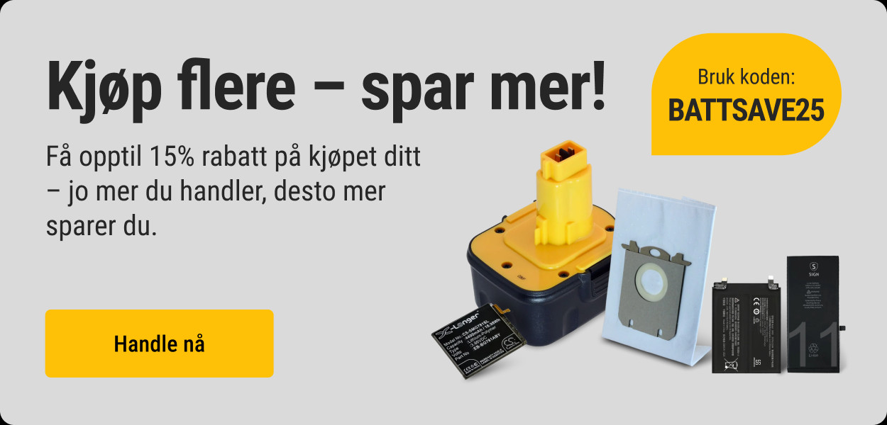 Kjøp flere, spar mer