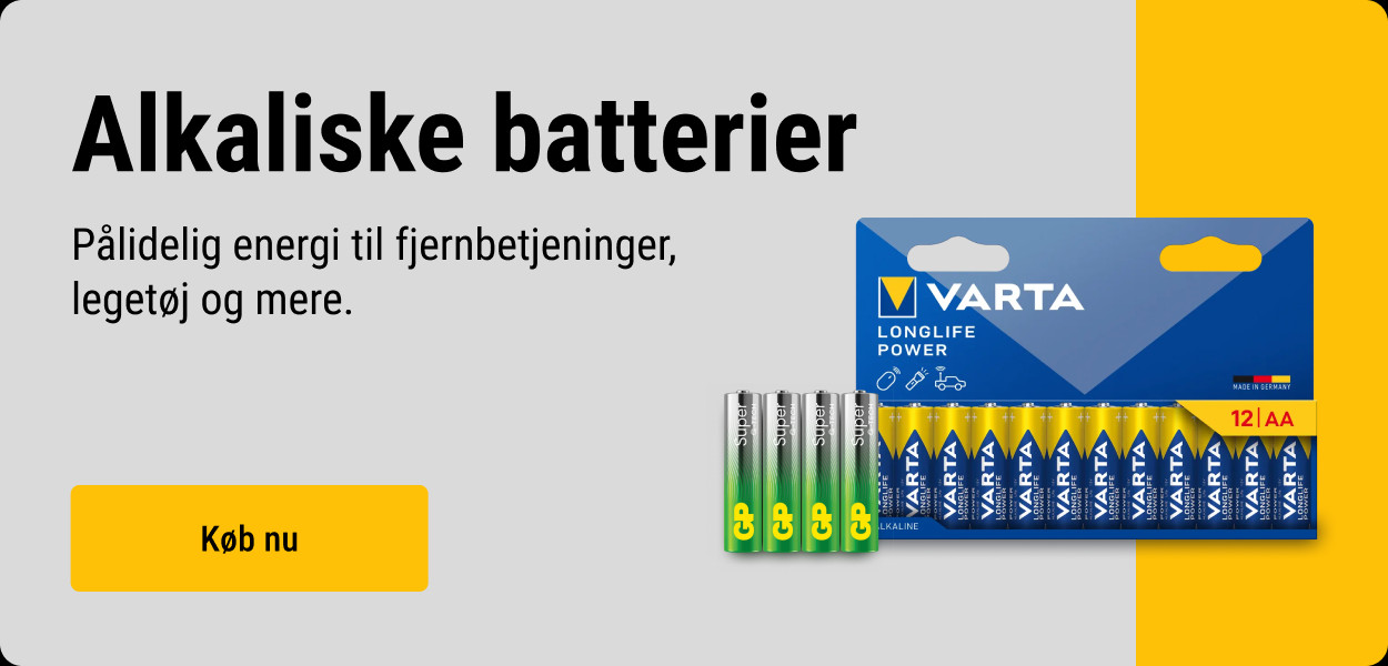 Alkaliske batterier