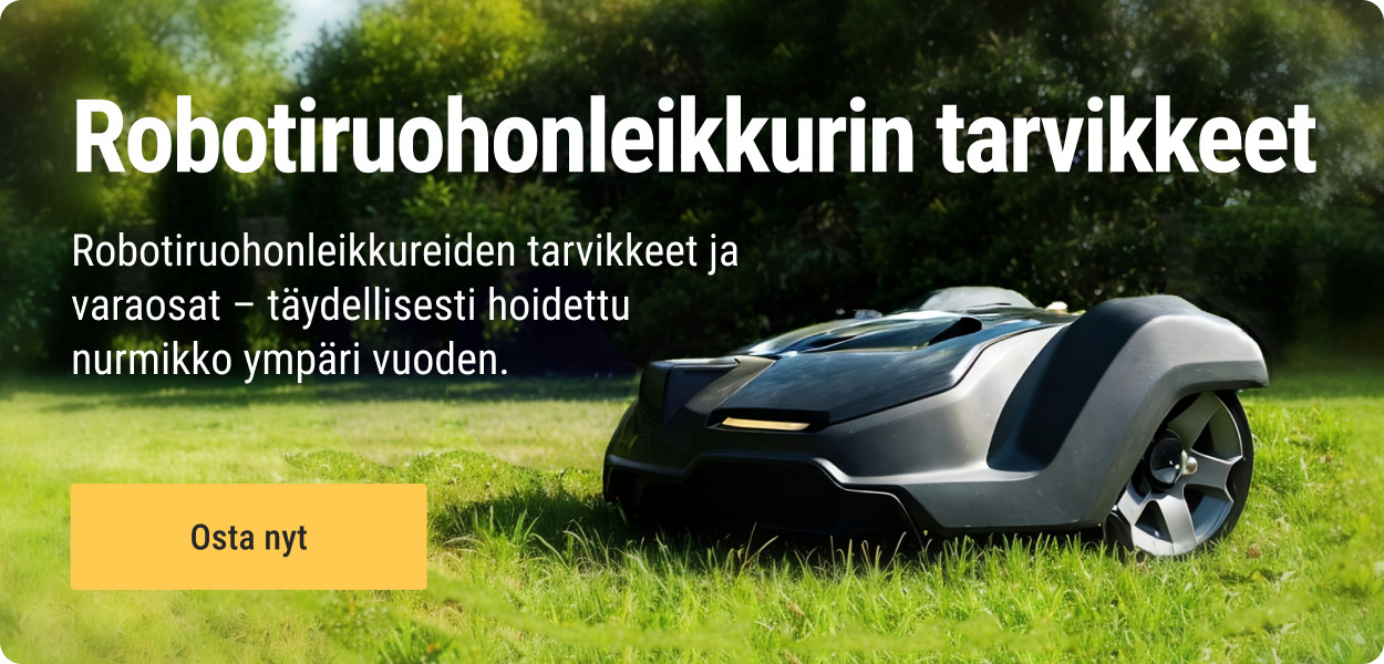 Robottiruohonleikkurin tarvikkeet