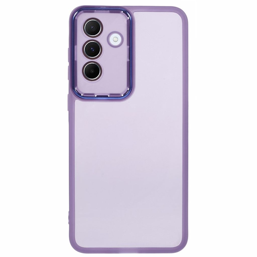 Samsung Galaxy A27 5G Kuori Sähköpinnoitettu Kamerakehys - Läpinäkyvä Violetti