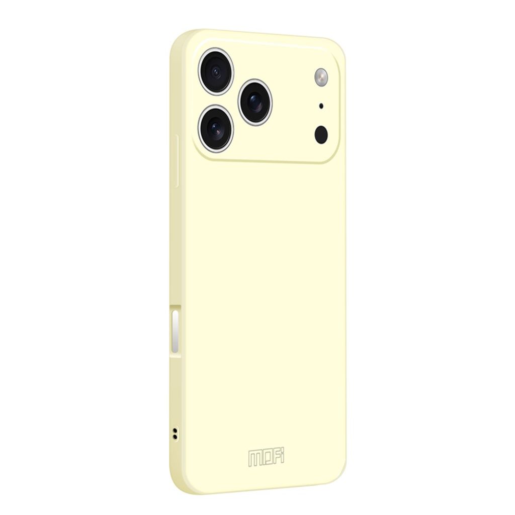 MOFI iPhone 18 Pro Max Kuori Silikoni - Valkoinen