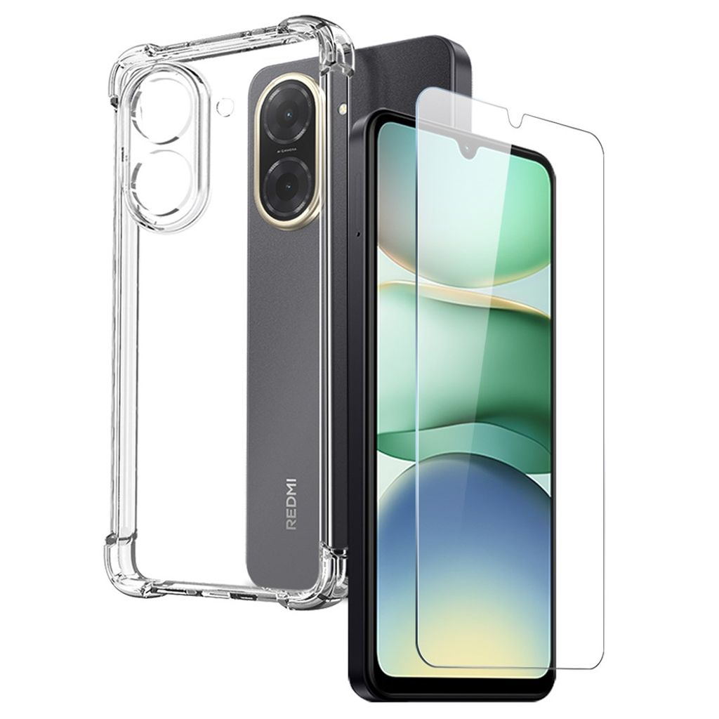 NORTHJO Xiaomi Redmi A5 4G/Poco C71 4G Case with Screen Protector - Transparent