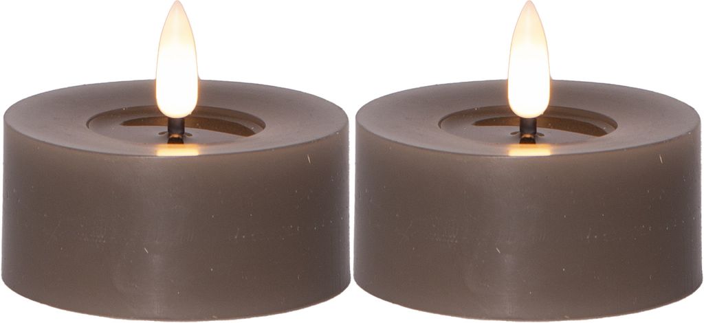 LED Värmeljus Flamme Flow 55mm, 2-pack Mullvad