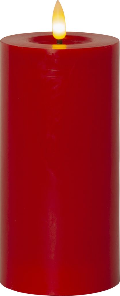 LED BLOCKLJUS FLAMME FLOW RÖD / 17,5 CM / TIMER