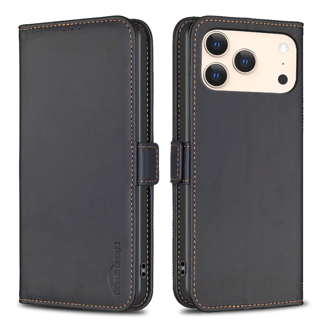 iPhone 18 Pro Max/17 Pro Max Lompakkokotelo magneettisella sulkimella - Musta