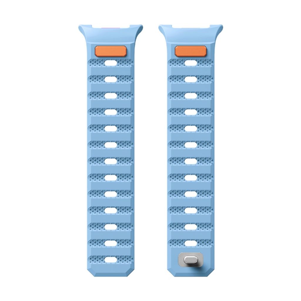Samsung Galaxy Watch9/9 Classic/8/8 Classic Magnetisk silikon klokkerem - Lysblå