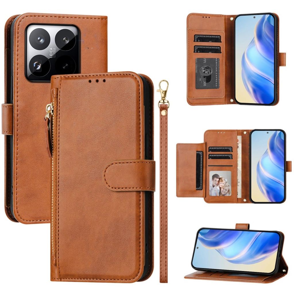 Xiaomi 15T Etui med Kortspor - Brun
