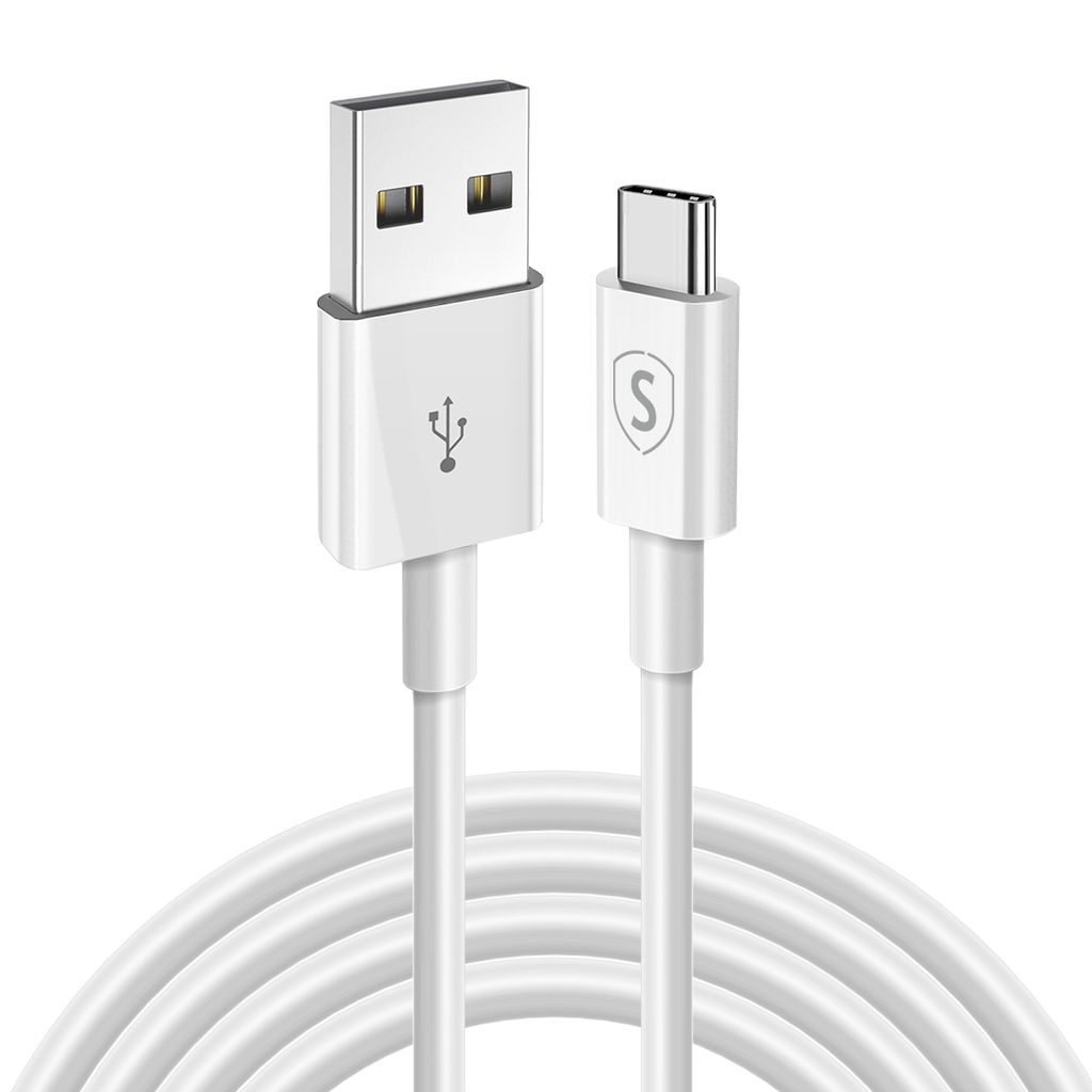 SiGN USB-C-kaapeli pikalataukseen 2,4 A, 2 m - valkoinen