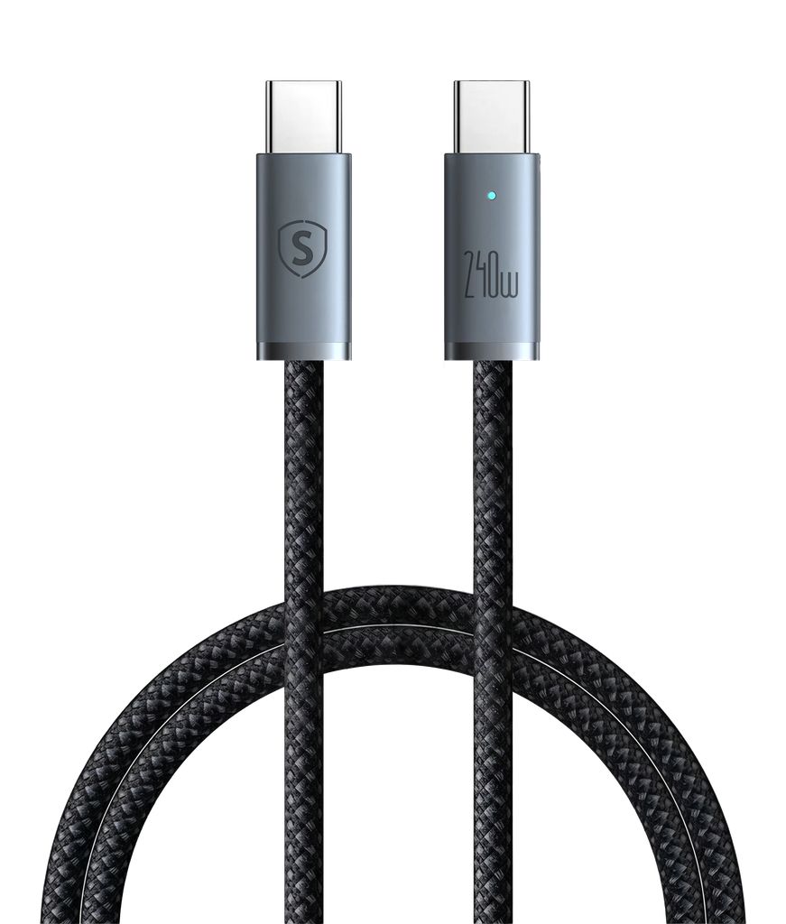 SiGN USB-C till USB-C-kabel 240W, 2m – Grå