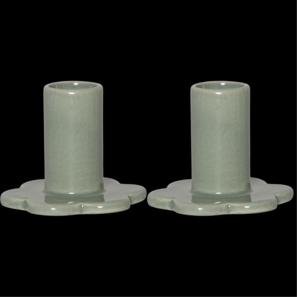 Star Trading ljushållare Bloom 2-pack – grön