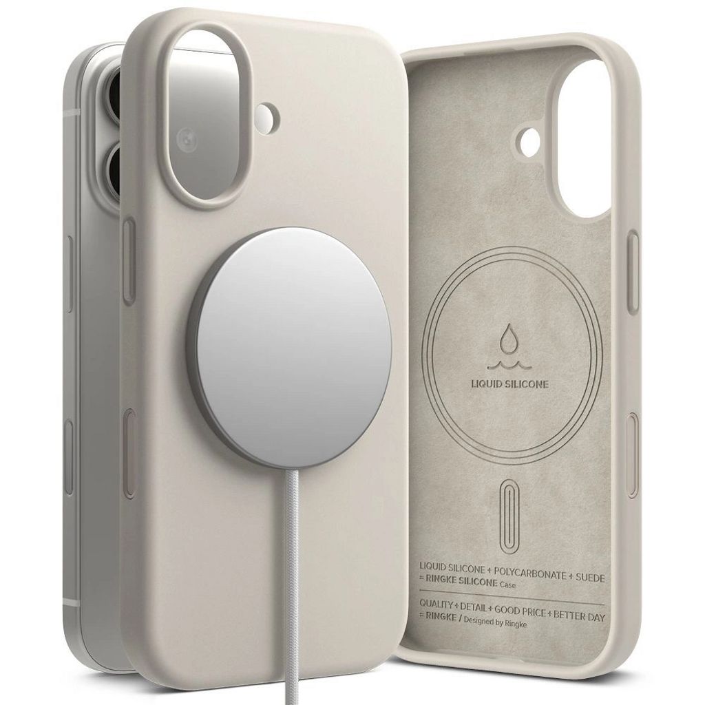 Ringke Silicone MagSafe Case for iPhone 17 - Beige