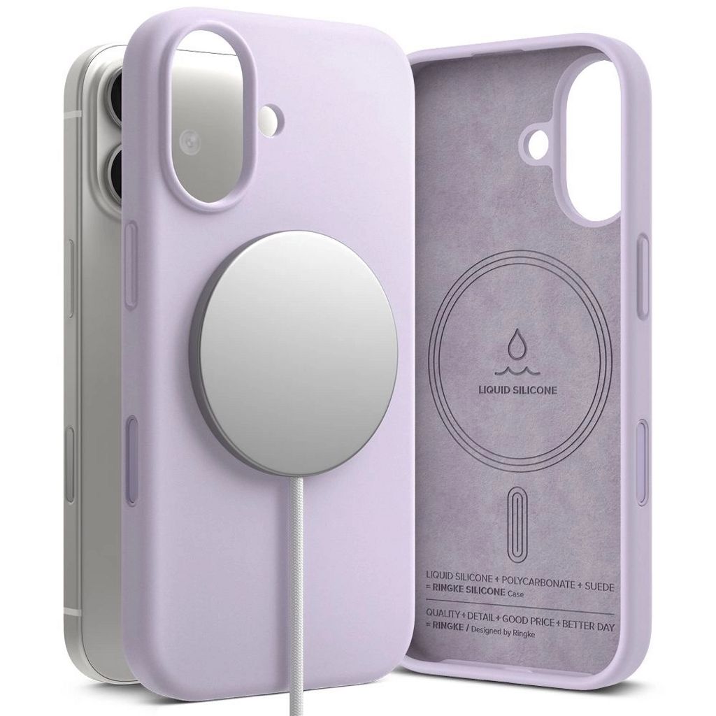 Ringke Silicone MagSafe Cover till iPhone 17 - Lilla