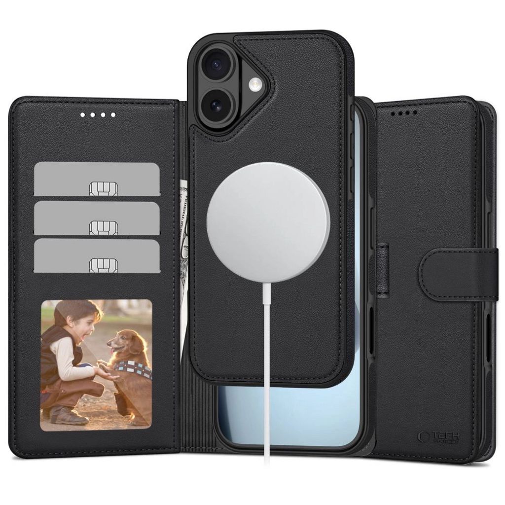Tech-Protect MagSafe Wallet Cover for iPhone 17 - Matte Black