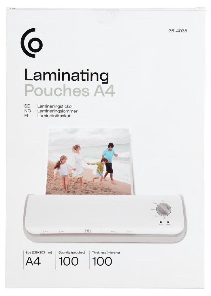 Exibel Lamineringsfickor A4, 100st