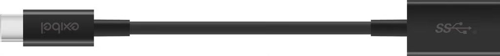 Exibel USB-A til USB-C-adapter, 15 cm