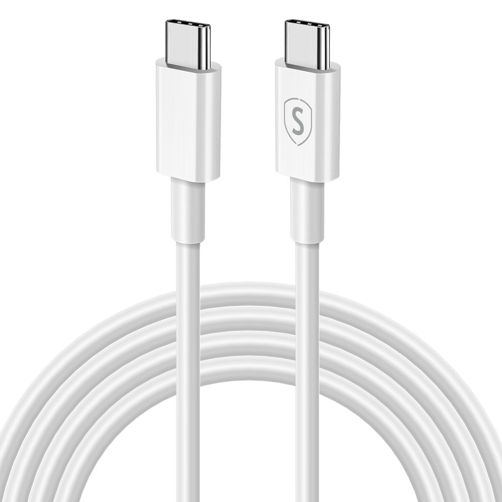SiGN Pikalatauskaapeli USB-C - USB-C 60W, 3A, PD, 3m - Valkoinen
