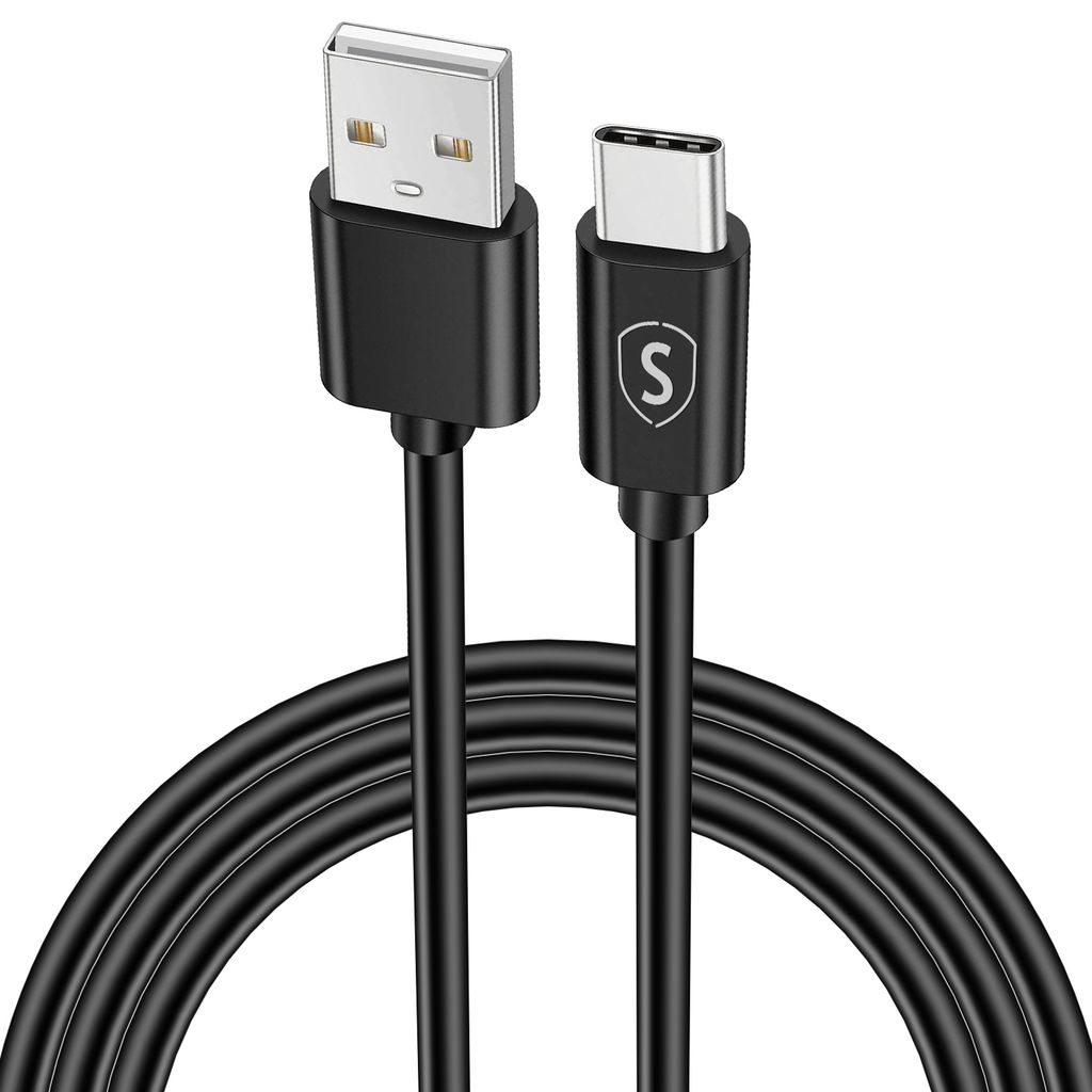 SiGN USB-C -kaapeli pikalatauksella Samsung Galaxy -malleille, 2.1A, 1,2m - Musta