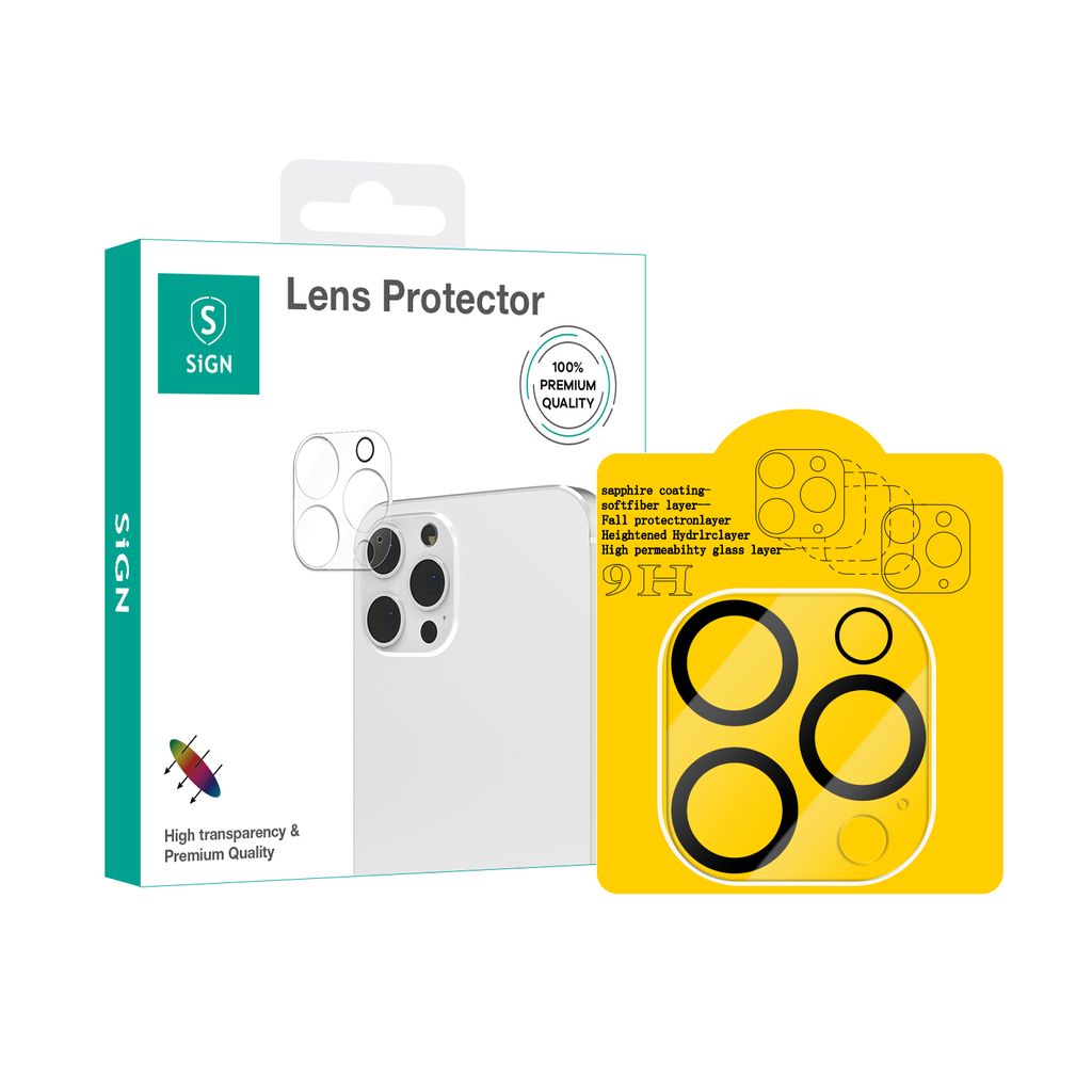 SiGN Lens protector in tempered glass  for iPhone 17 Pro Max