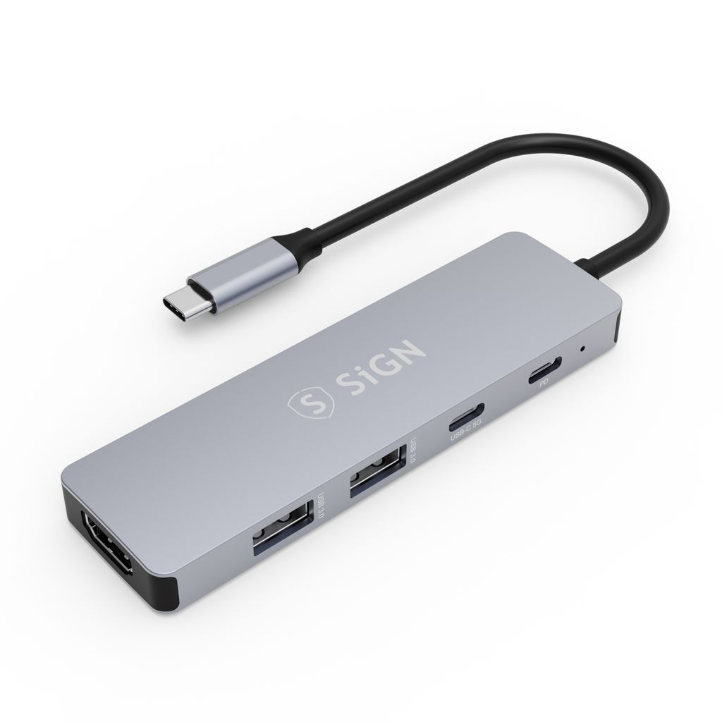 SiGN HUB USB-C auf USB-A / USB-C / PD / HDMI