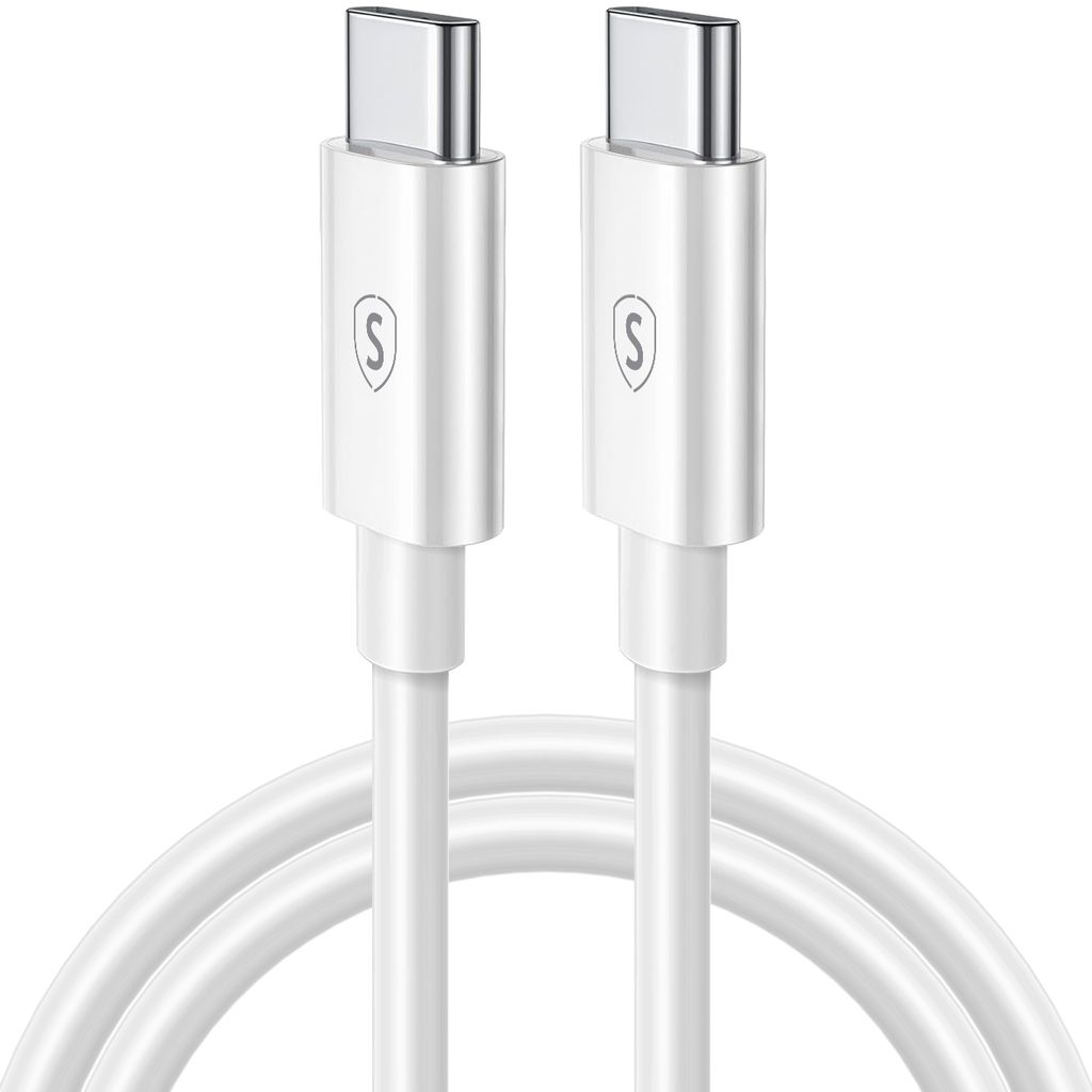 SiGN USB-C Snabbladdningskabel 240W, 1m - Vit