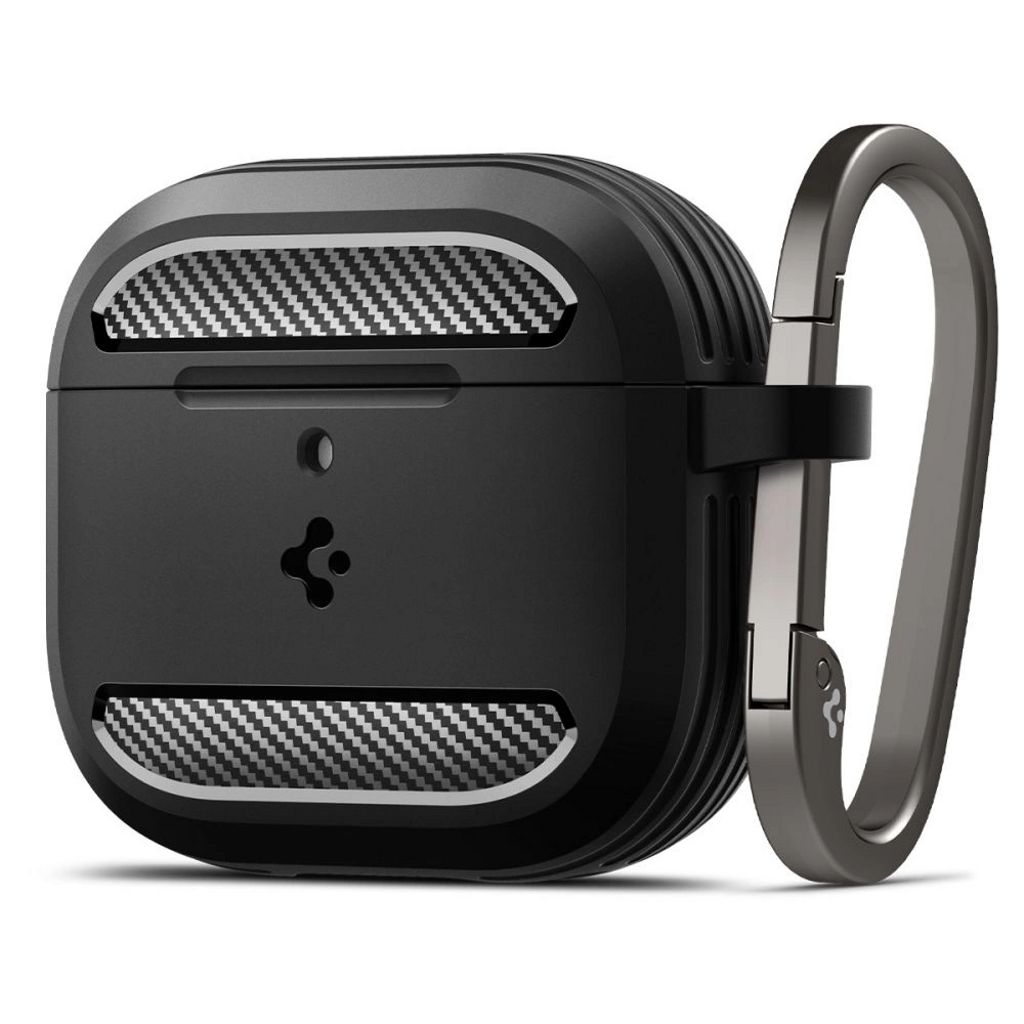 Spigen AirPods 4/5 Etui Rugged Armor - Sort