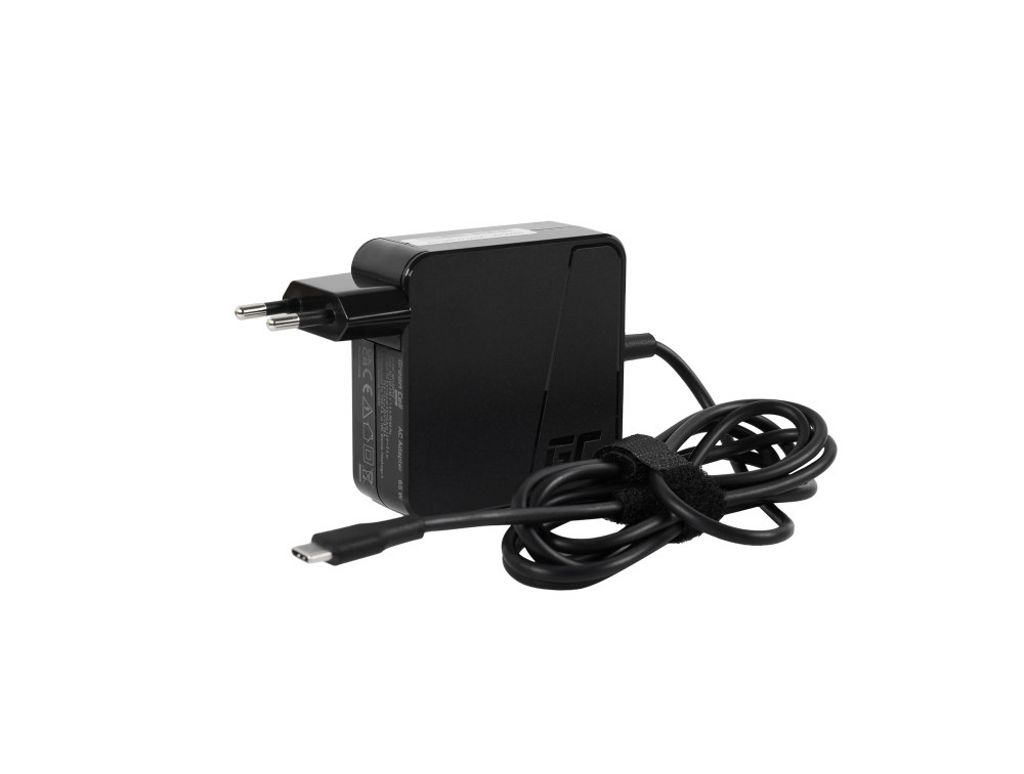 Green Cell PRO zasilacz USB-C AC 65W do laptopów, tabletów i telefonów