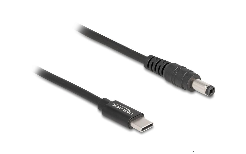 Delock Kabel ładujący do laptopa USB-C wtyk do 5,5 x 2,1 mm wtyk