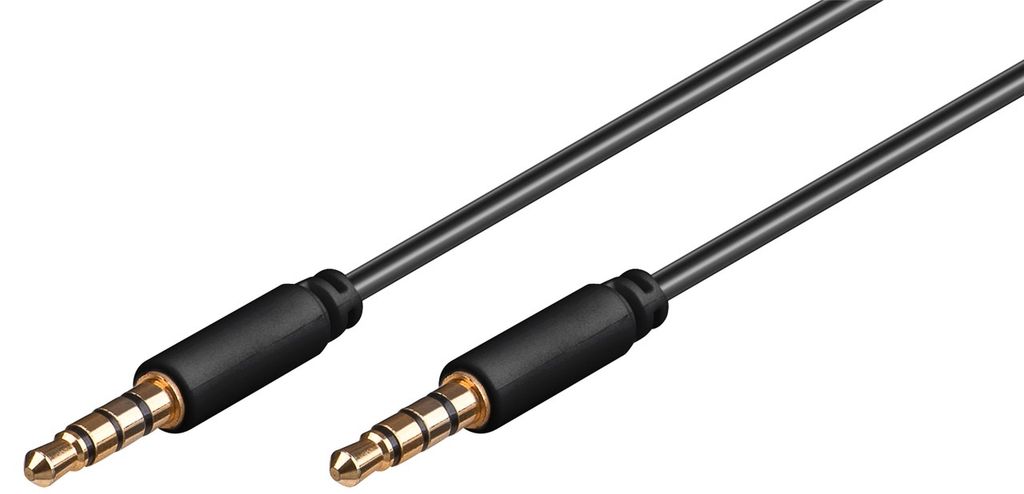 Goobay AUX-ljudkabel 3,5 mm stereo hann till hann 1,5 m