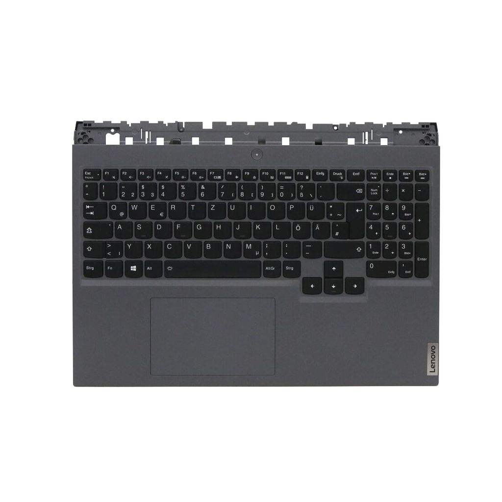 Lenovo Original Keyboard with Topcase German with Backlight - Black/gray