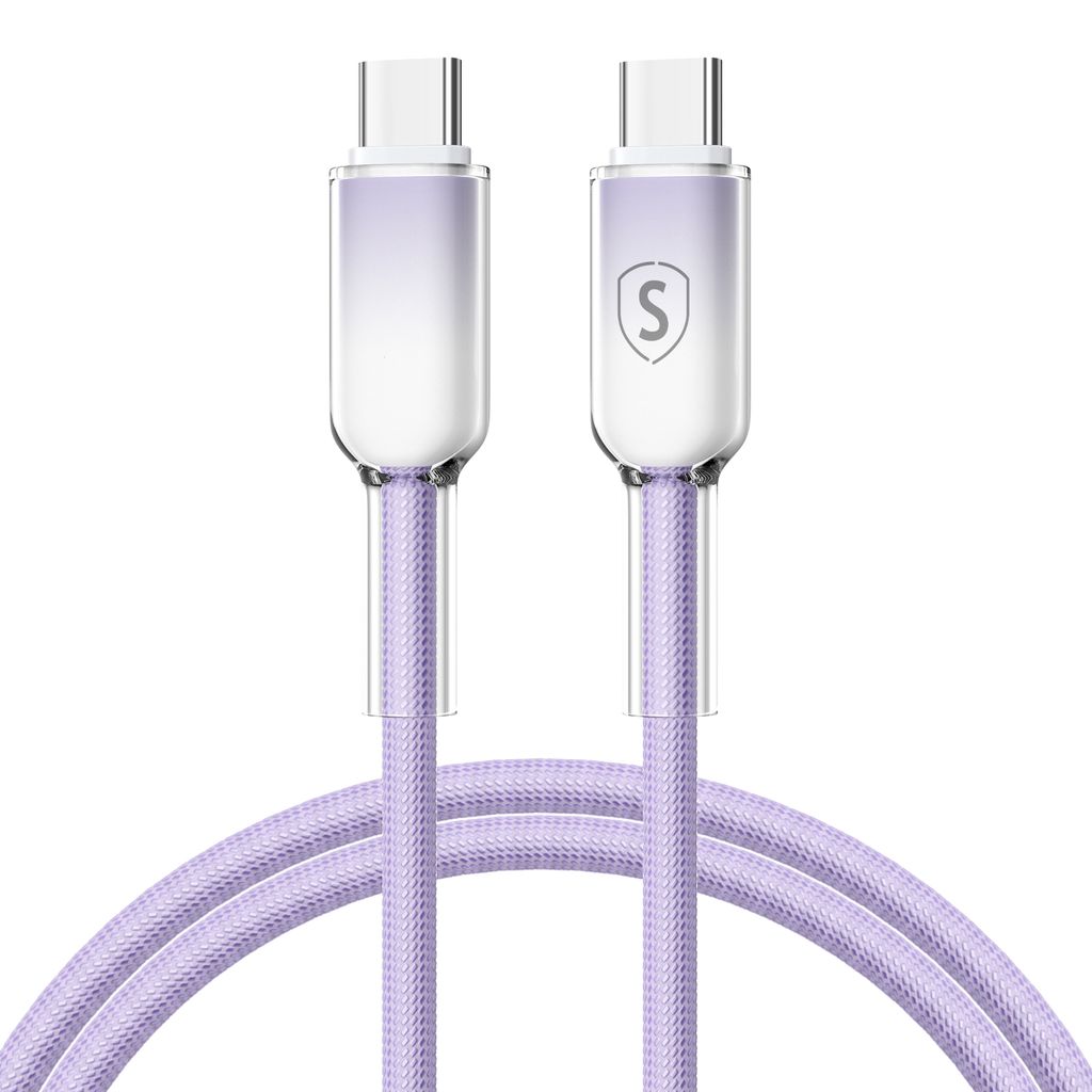 SiGN Dynamic Series USB-C - USB-C -kaapeli 60W, 1m - violetti